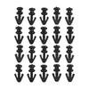 Right Door Buckle Rivet Seal Strip 20Pcs Black Car