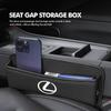 For Lexus Car Seat Organizer Leather Crevice Storage Box Auto Accessories RX350 IS250 CT200h ES250 ES300h NX300h IS200 GS300