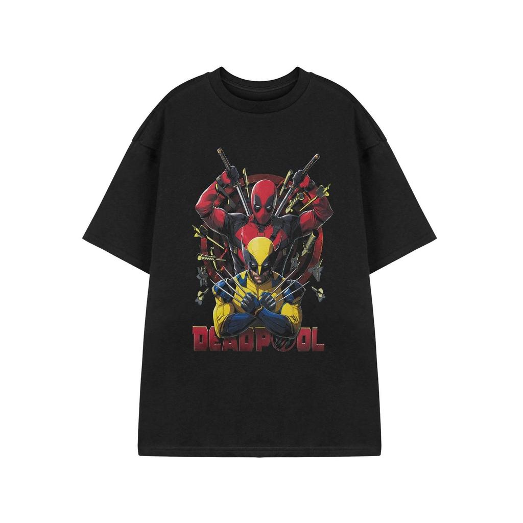 Deadpool & Wolverine Mens Knives Short-Sleeved T-Shirt