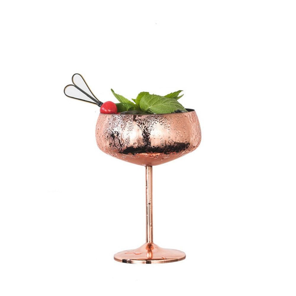 450ml Stainless Steel Cocktail Glass Wide Mouth Champagne Glass Drinkware Goblet  Kitchen