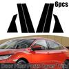 Fits Honda Civic 10th 16-20 Glossy Black Door Window Pillar Posts Cover Trim US