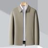 Men's Lapel Jacket Spring and Autumn Middle-aged and Elderly Business Dress Dad High-end Casual Jacket
