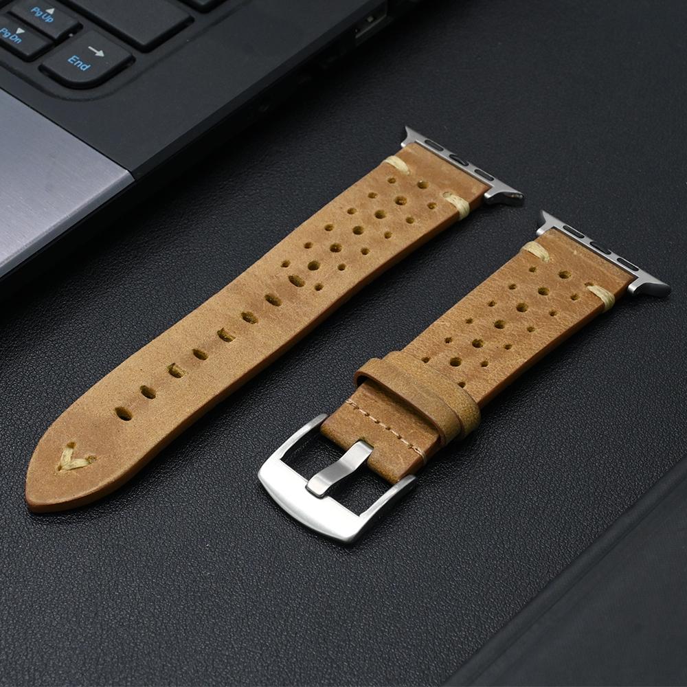 Business Lederarmband für Apple Watch Ultra 2 49mm 10 46mm 42mm Herren Luxus Armbänder für IWatch 9 8 7 6 5 4 SE 41mm 40 38 44mm 45mm