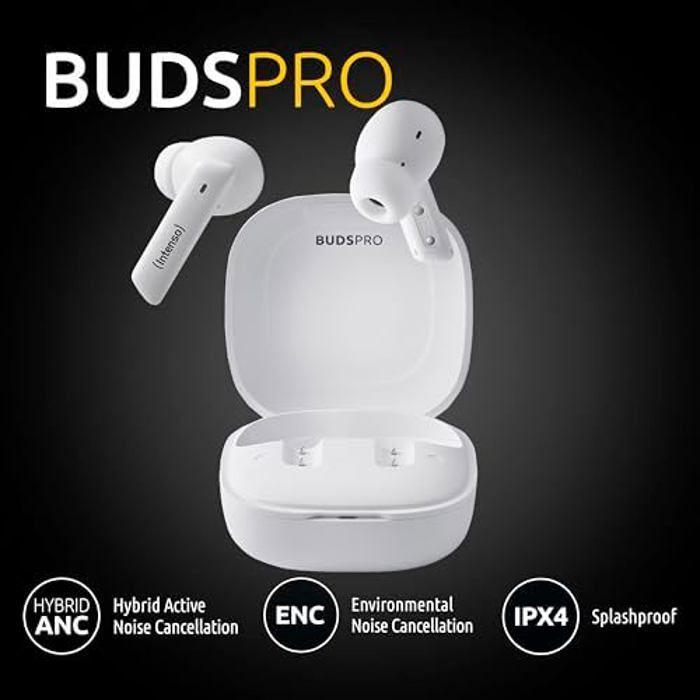 Écouteurs Sans Fil - INTENSO - Buds Pro T512HAE - ANC Hybride - Bluetooth 5.3 - 35h Autonomie