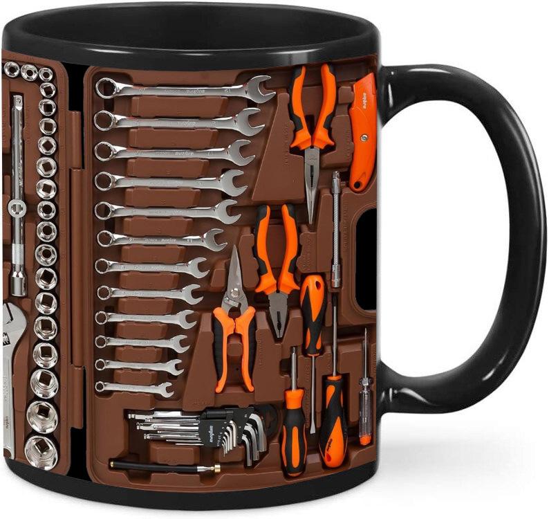 New Tools Foreign Trade Mechanic Tool Box Ceramic Coffee Mark Cup Mechanic Set