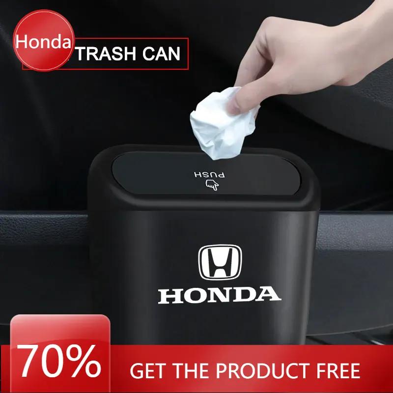 Car Hot 2025 Car Trash Can Storage Box Vehicle Multifunctional Garbage Dust Case For Honda Civic Fit Jazz Accord Passport Stepwg