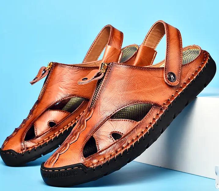 2026 Men s Closed-Toe Non-Slip Breathable Outdoor Sandals 42