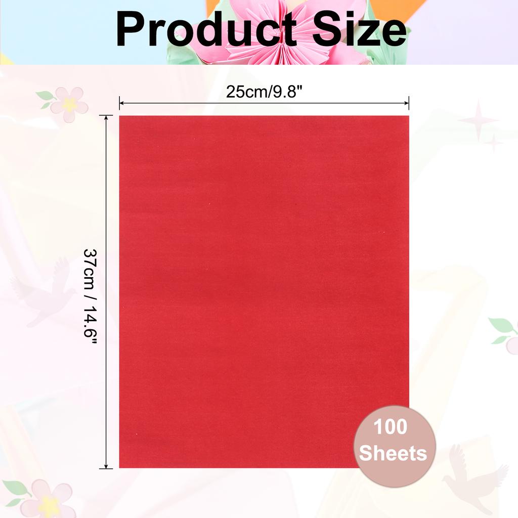 100 Sheet Large Origami Paper Shiny Origami Kite Paper Easy Folding for Beginner DIY Arts Crafts 7/8/15 Inch 10 Colors