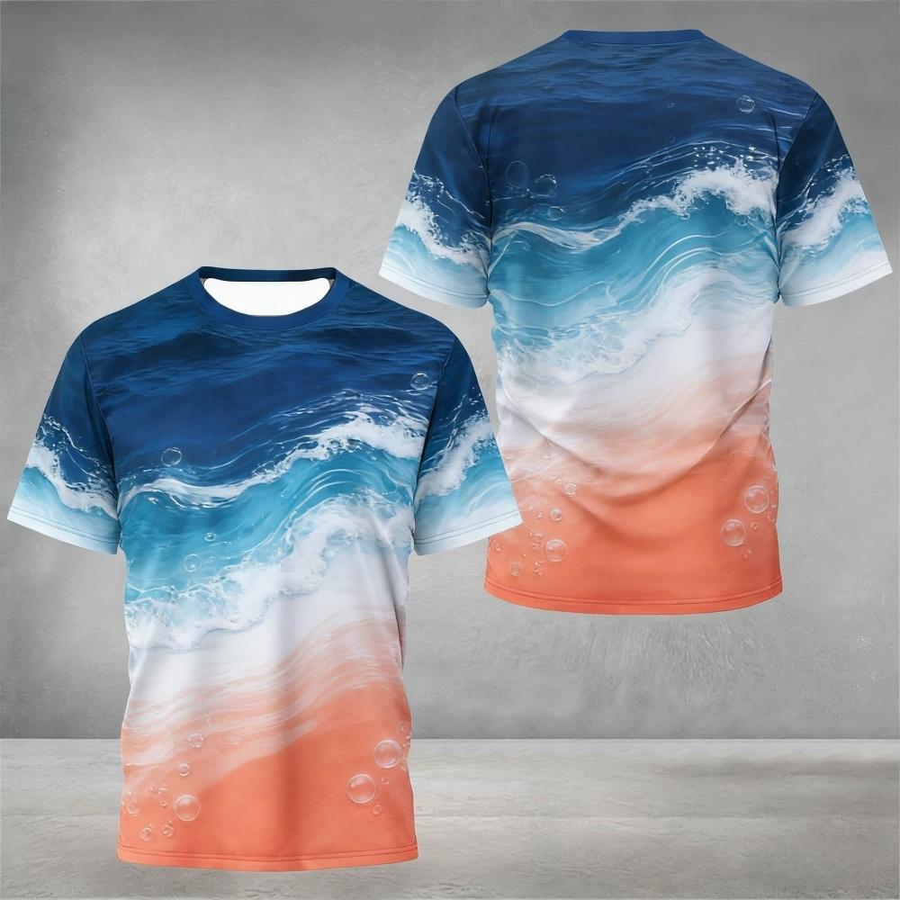 Fashionable Men's Summer Table Tennis Training Shirt T-Shirtl Outdoor Tennis Uniform O-Neck Short-Sleeved Table Casual Loose Top