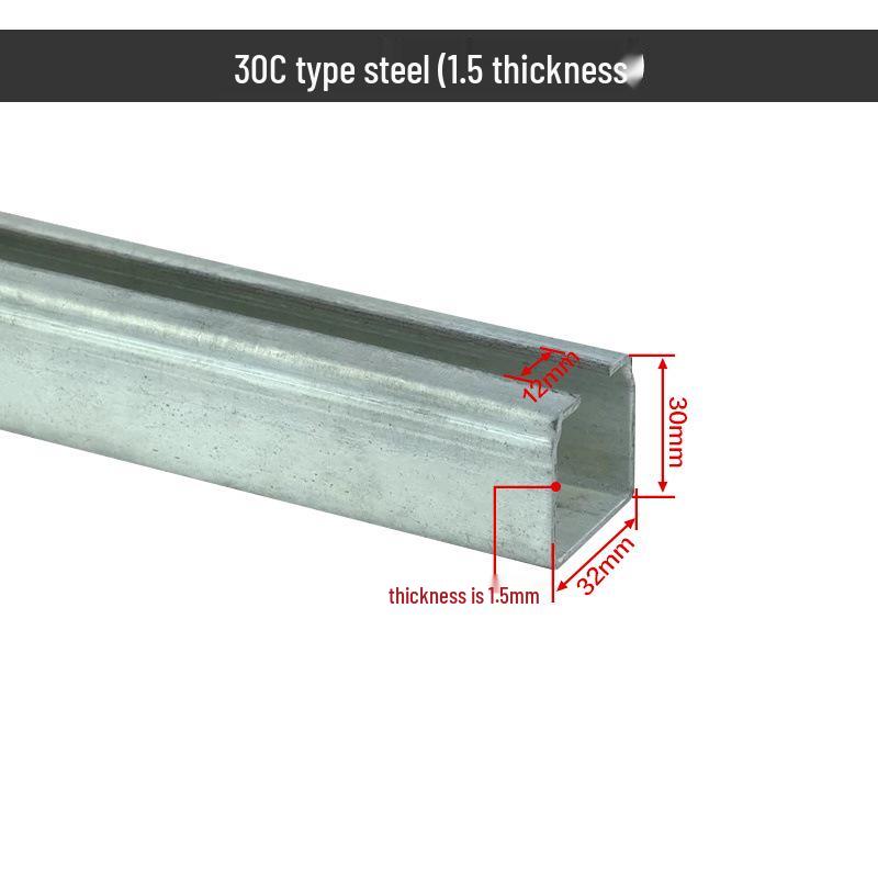Dedicated Galvanized C-Channel Steel Track 30C/40C/50C for Crane Cable Trolley