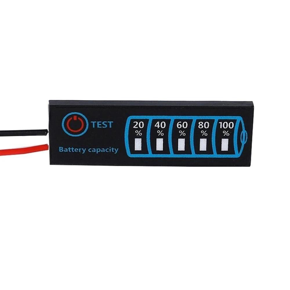 DC5-30V 12V 24V Mini Battery Voltage Tester LED Display Power Indicator Lithium/Iron/Lithium/Acid Battery Pack Volt Power Indicator LED