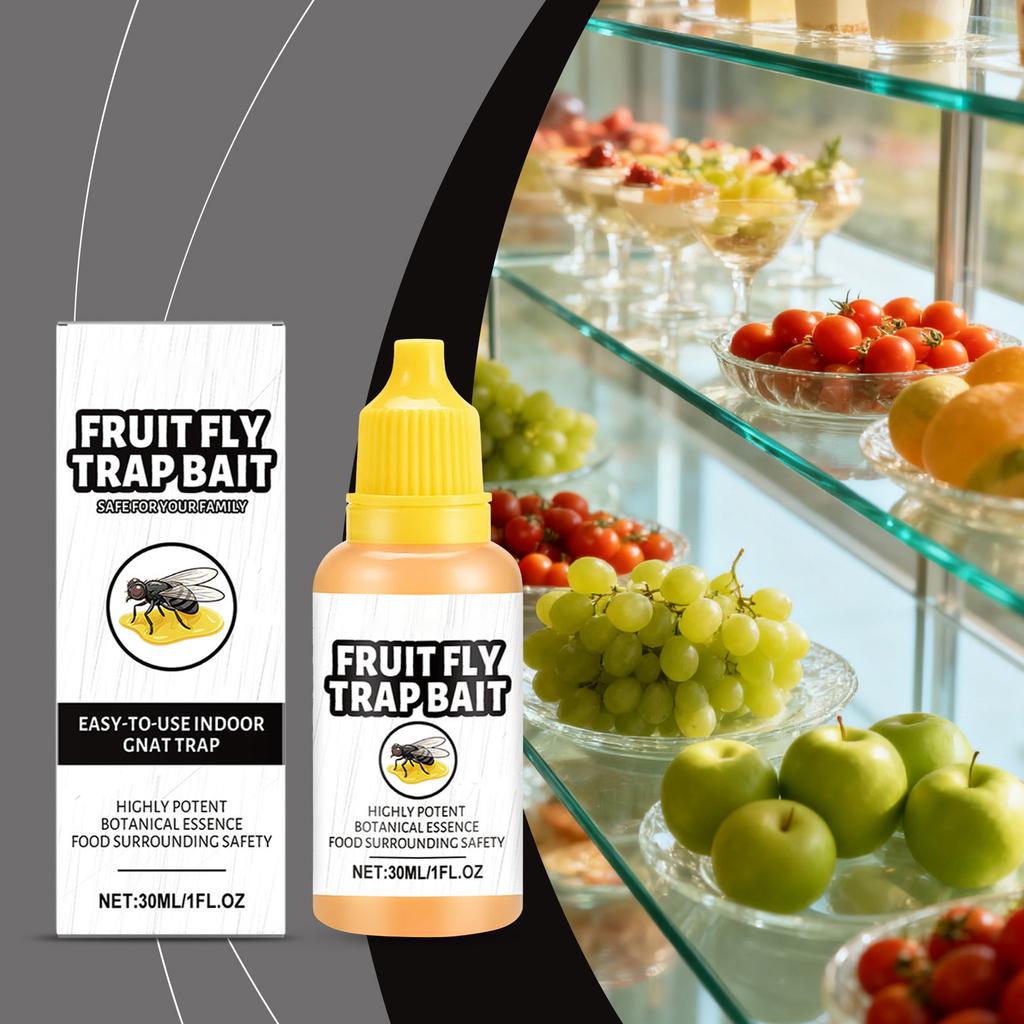 Fruchtfliegenfalle,Fruchtfliege,Küchenfruchtfliegenbekämpfung, Innen- und Außenbereich, Zuhause, Küchenfliegenbekämpfung, 30ml