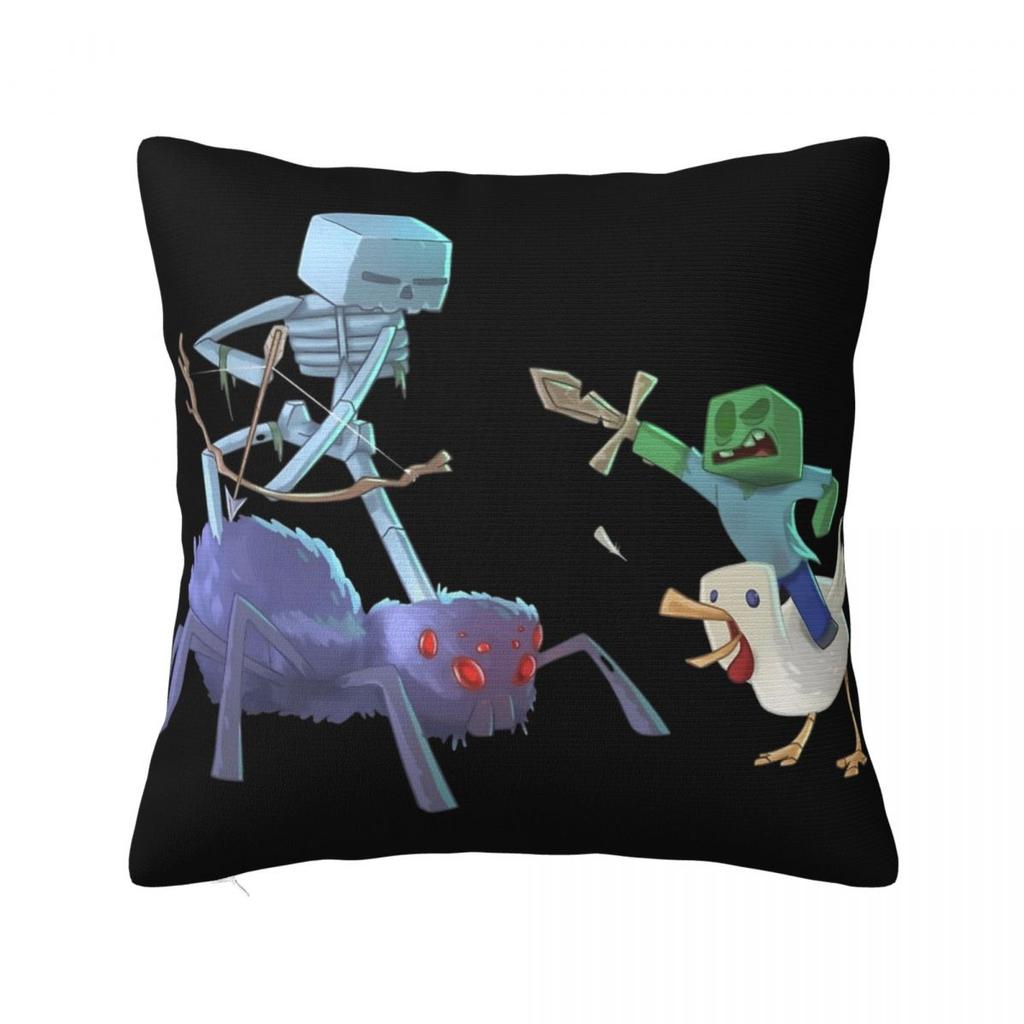 Chicken Jockey Pillow Cases Zombie Game Cushion Cover Novelty Zippered Decor Pillowcover for Home 18