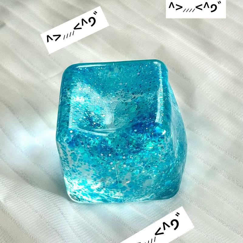 Squishy Ice Cube Fidget Toys Stress Relief Ball For Adults Kids Squeeze Ball Toys Gift