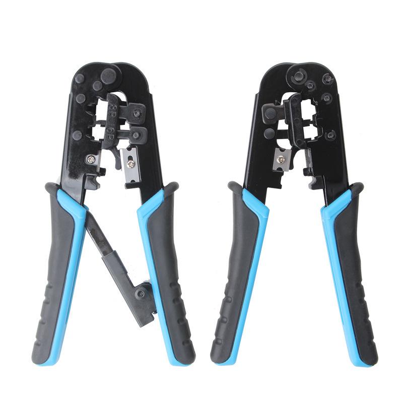 6P/8P Multi-Function Network Pliers: Crimping, Cutting, Stripping for Network & Telephone Cables