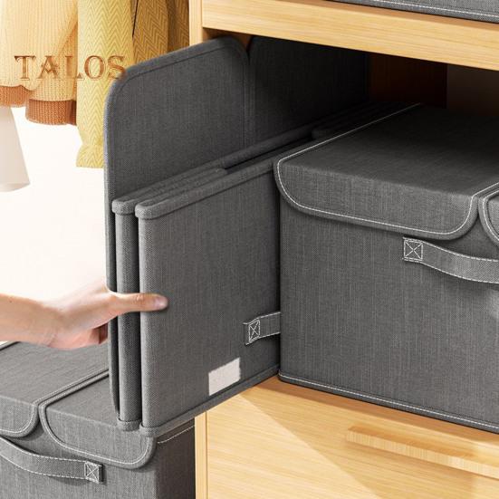 Skrzynia do przechowywania ubrań z pyłoszczelną pokrywą, składana konstrukcja, duża pojemność, zabawki, koce, kosz do przechowywania, wzmocnione uchwyty