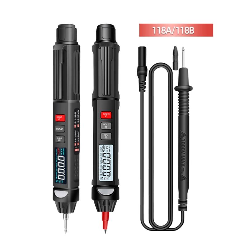 Voltage Testers Non-Contact Electrical Tester Phase Sequence Meter Electric Compact Pen with NCV LED Flashlight
