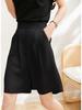 Premium Mulberry Silk High-Waisted Bermuda Shorts for Women