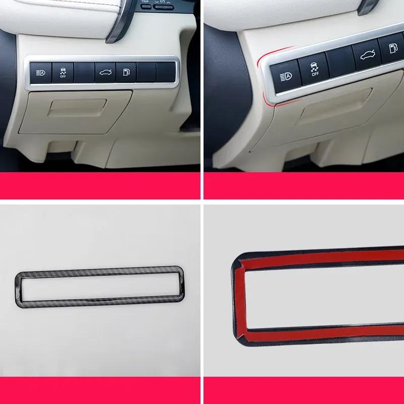 ABS Car Headlight Lamp Switch Frame Decoration Trim Stickers For Toyota Camry 2018 70 XV70 Accessories