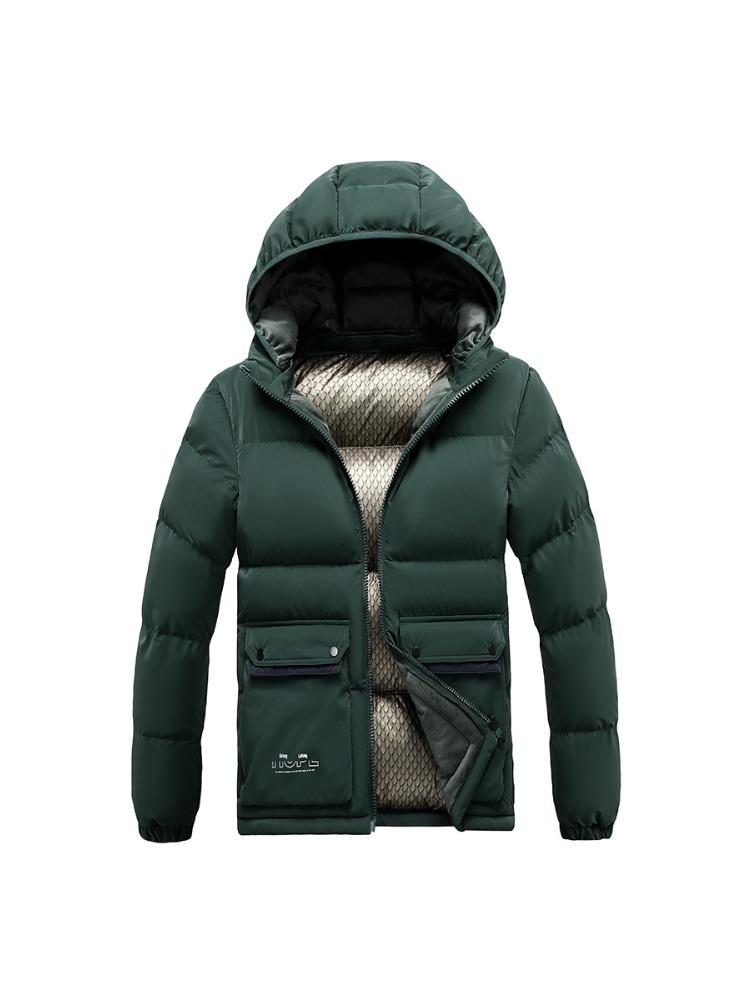 

Удобная и универсальная куртка Легкая хлопковая куртка Мужские модели Зимняя Однотонная Съемный капюшон Утепленная Куртка с капюшоном Приталенная Мужская 4XL