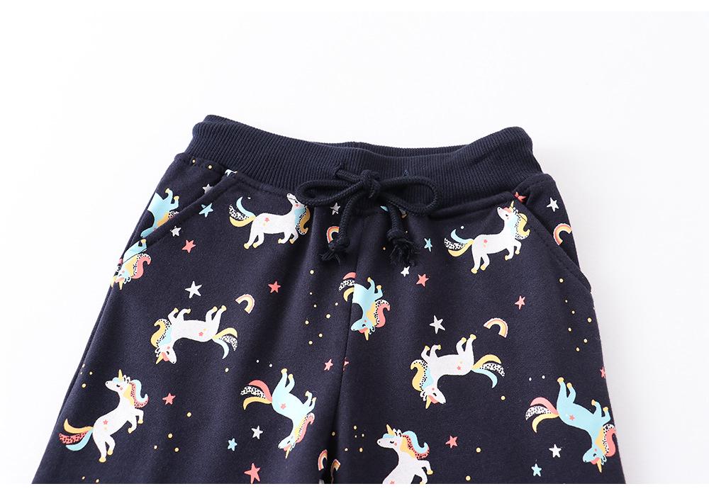 Spring Autumn Kids' Sweatpants: Toddler & Boys' Printed Terry Long Pants