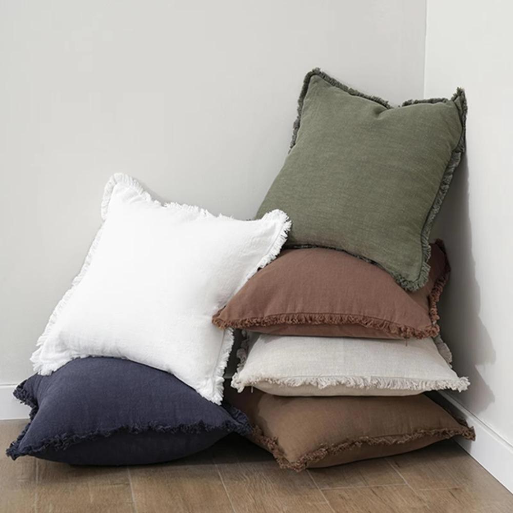Solid Color Bohemia Cushion Cover Cotton Pillowcase Modern Throw Pillow Cover Hotel