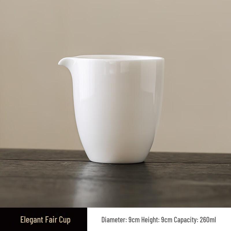 Duoli White Porcelain Kung Fu Tea Fairness Cup