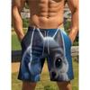 Fashion Men's Shorts 3D Animal Color Printed Animal Shorts Casual Beach Shorts