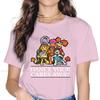 ZX Tanz deine Sorgen weg Kawaii Mädchen Damen T-Shirt Fraggle Rock 5XL Blusen Harajuku Lässig Kurzarm Vintage Übergroße Oberteile