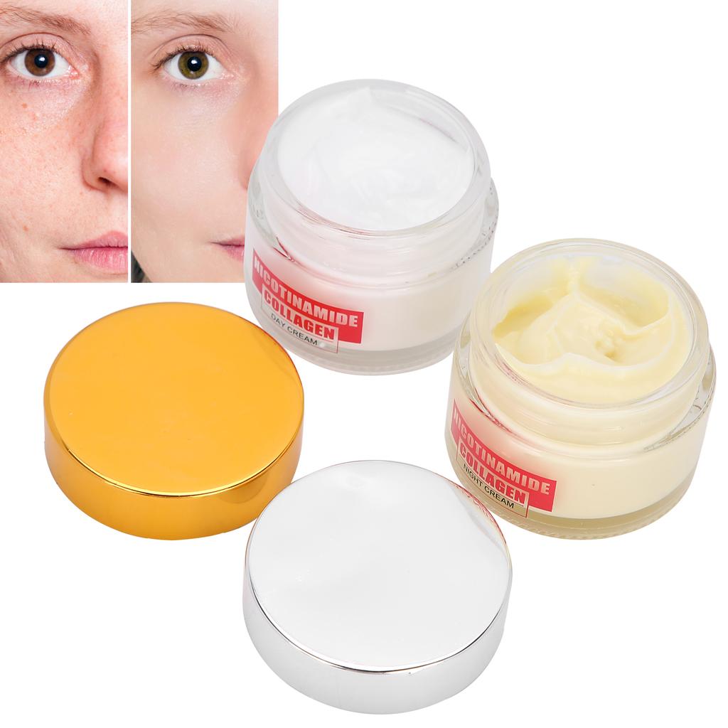 2pcs Day Night Face Cream Moisturizing Repairing Fade Freckles Spots Melanin Cream