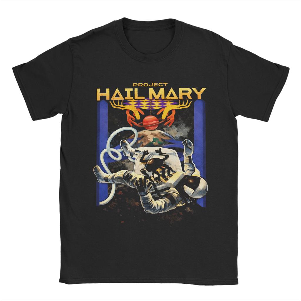 Unisex Project Hail Mary T Shirts  Cotton Clothing Summer Y2K Fun ShortSleeve TShirt Round Neck Harajuku Casual Tshirt Large Size