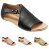 Fashion Women Gladiator Sandals For Summer Beach Open Toe Leather Shoes**