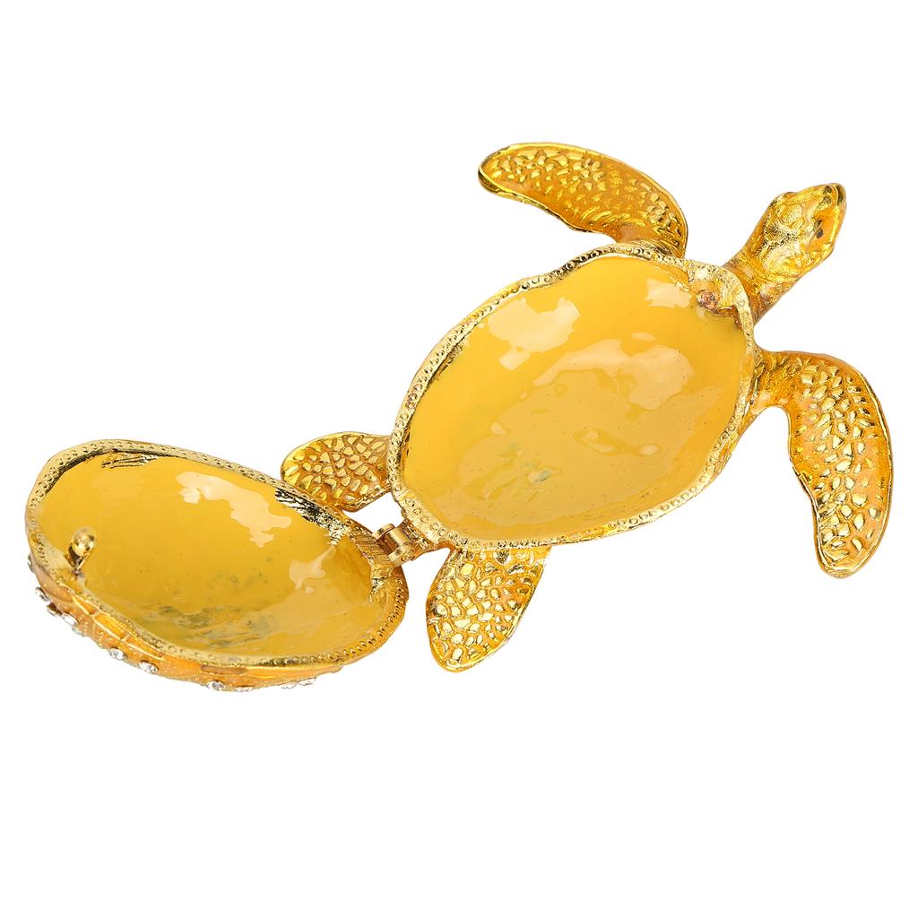 Meeresschildkröte Klappbox Sammlerfigur Modell Dekoration Schmuck Ringe Ohrringe Box