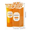 Orange Enzyme Exfoliating Gel Facial Cleansing Scrub for Gentle Skin Care and Deep Pore Cleaning