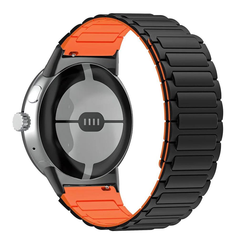 Für Google Pixel Watch 3 2 1 45mm 41mm Magnetisches Silikon-Ersatzarmband für Google Pixel Watch 3 2 1 Sport-Armband