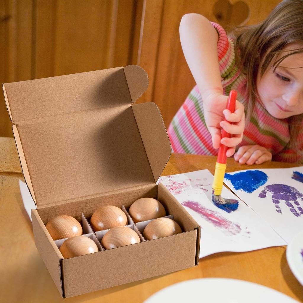 1.8 Inch Montessori Wooden Rainbow Balls, Colorful/Pastel/Natural Wooden Ball Toys for Toddler & Baby Grasping, Preschool Learning Material,