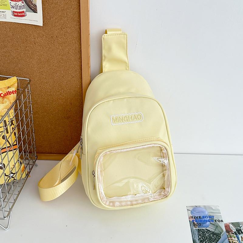 Cute Cartoon Small Clear Jelly Bag With Zipper Closure For Daily Use