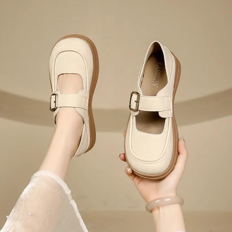 Módní letní boty dámské mělké dámská obuv univerzální dřeváky platforma ležérní tenisky 2024 nové šaty creepers volnočasové Mary