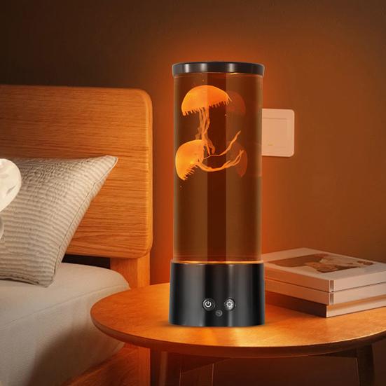 LED Jellyfish Lamp 17 Color Setting Jellyfish Aquarium Light with Remote Control Fantasy Tank Table Lamp Ultra-Silent Night Lights for Home