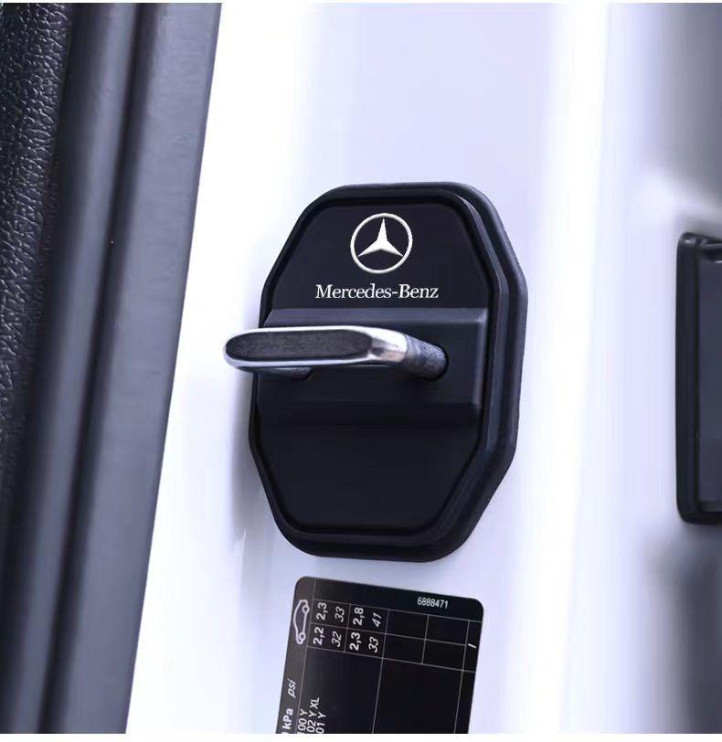 Copri Blocco Portiera in Silicone per Auto GLC GLB Tappi Protettivi Adesivi Accessori Per Mercedes Benz AMG W126 W140 W190 W222 4MATIC W204