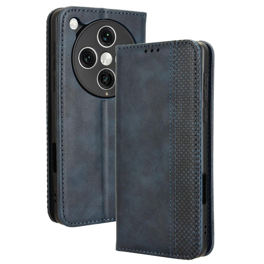 

For Oppo Find X8 Pro 5G Leather Case Wallet Stand Retro Texture Phone Cover B