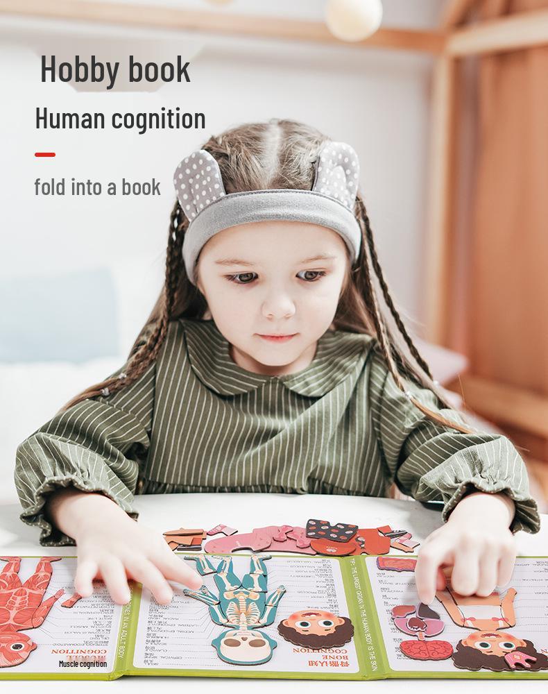 Magnetic Human Body Learning Book: Skeleton & Organs for Kids