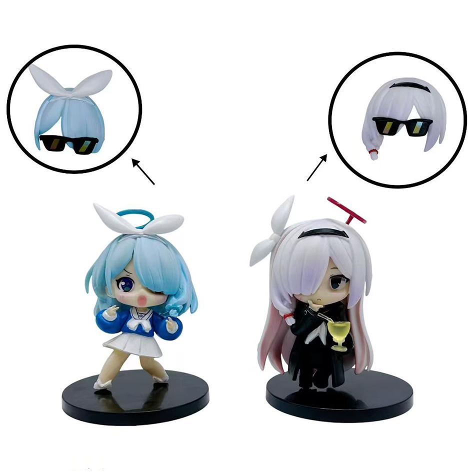 8CM Blue Archive Plana Anime Action Figure Christmas Gift Statue Collectible Model Desktop Car Ornaments Model Doll Gifts