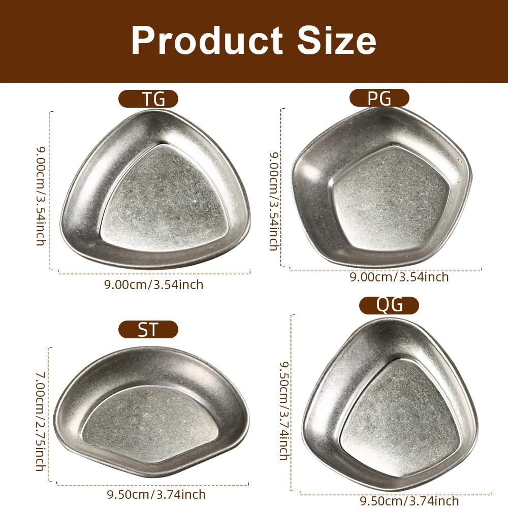 Coffee Bean Weighing Plate Stainless Steel Sauce Dish Plate Irregular Shape Storage Tray Kitchen Coffee BeanDose Tray Dosing Cup