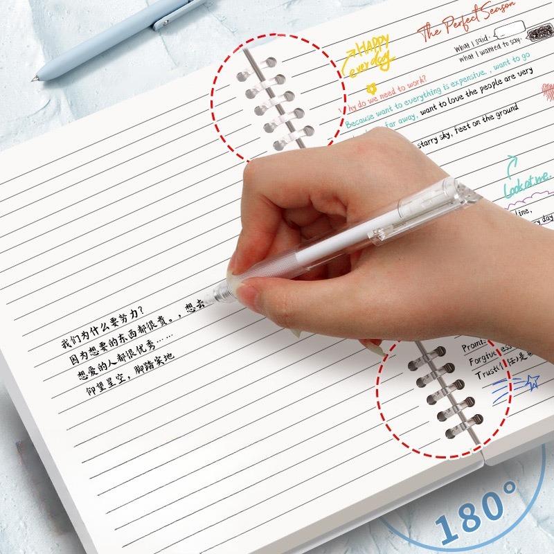 A5 Non-stick Loose-leaf Detachable Notebook Simple Coil Thickened Horizontal Line Postgraduate Entrance Examination Loose-leaf A5 Notepad