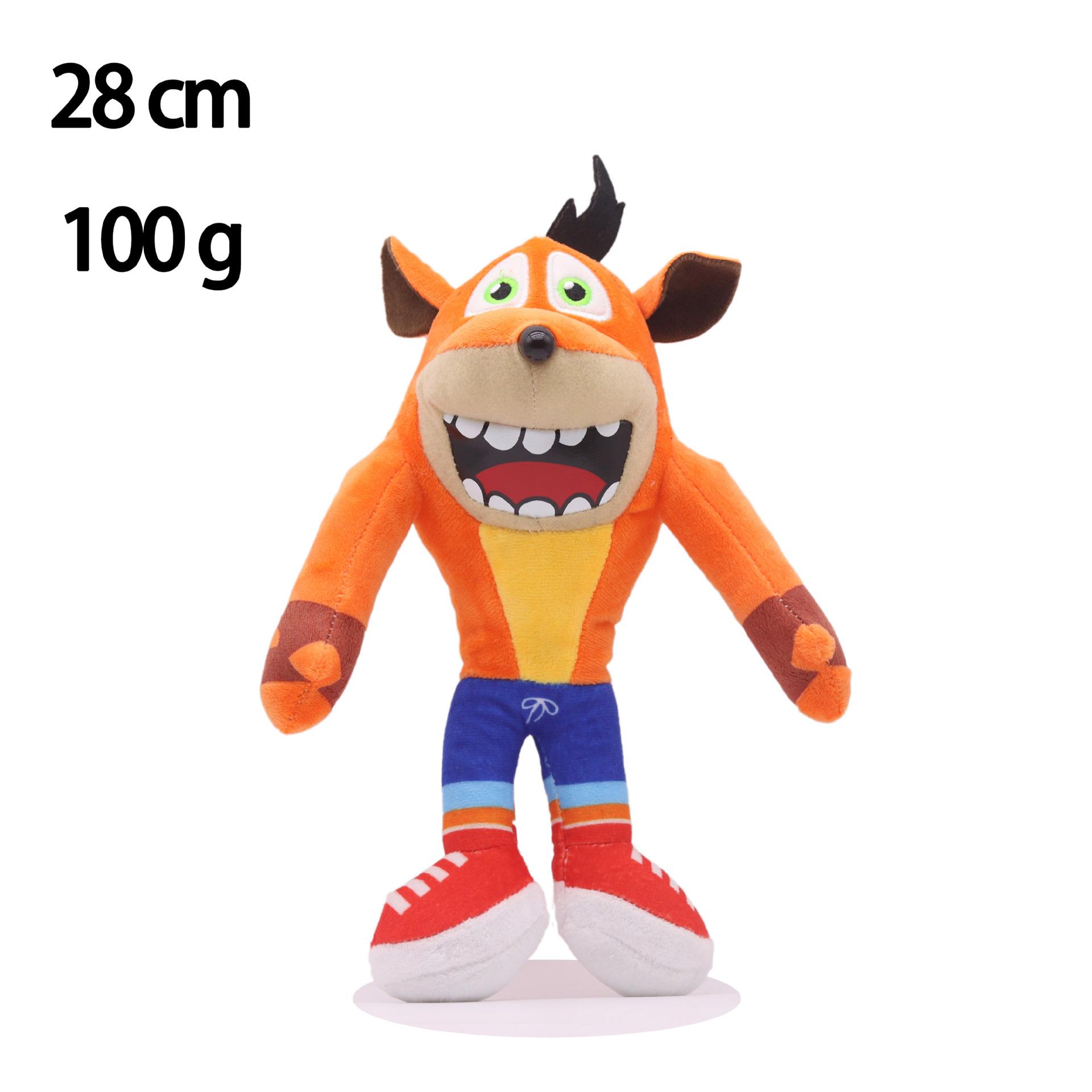 

Crash Bandicoot Мягкие игрушки Crazy Trilogy Series Аниме Фигурки Куклы Kawaii Детские подарки на день рождения Рождество Декор 28cm