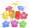 Wholesale Disposable Umbrella Straws Hawaiian Juice Cocktail Drinking Straw Wedding Birthday Party Color Tropical Decor Supplies