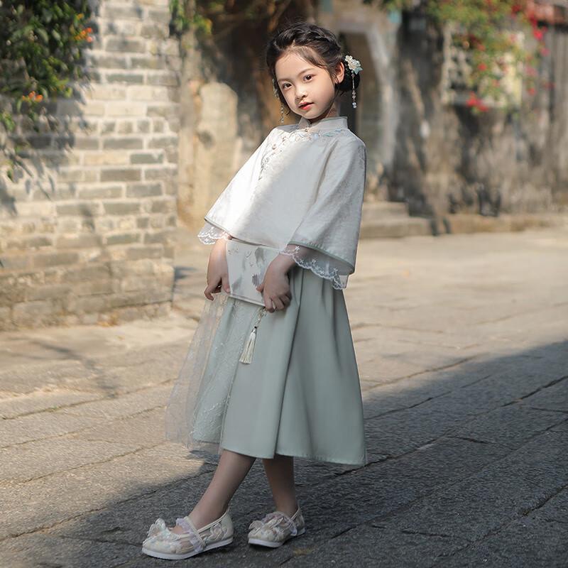 Qiboh Girls' Hanfu New Chinese Style Set 2025