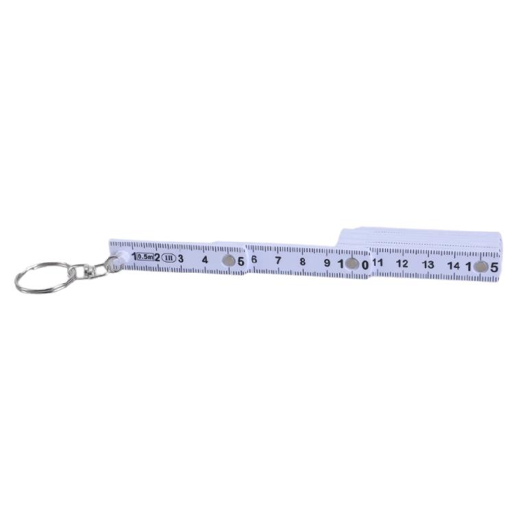 Travel Friendly Folding Ruler Keychain Compact Folding Ruler Keyring Measurement Tool Simple for Accurate Measurements