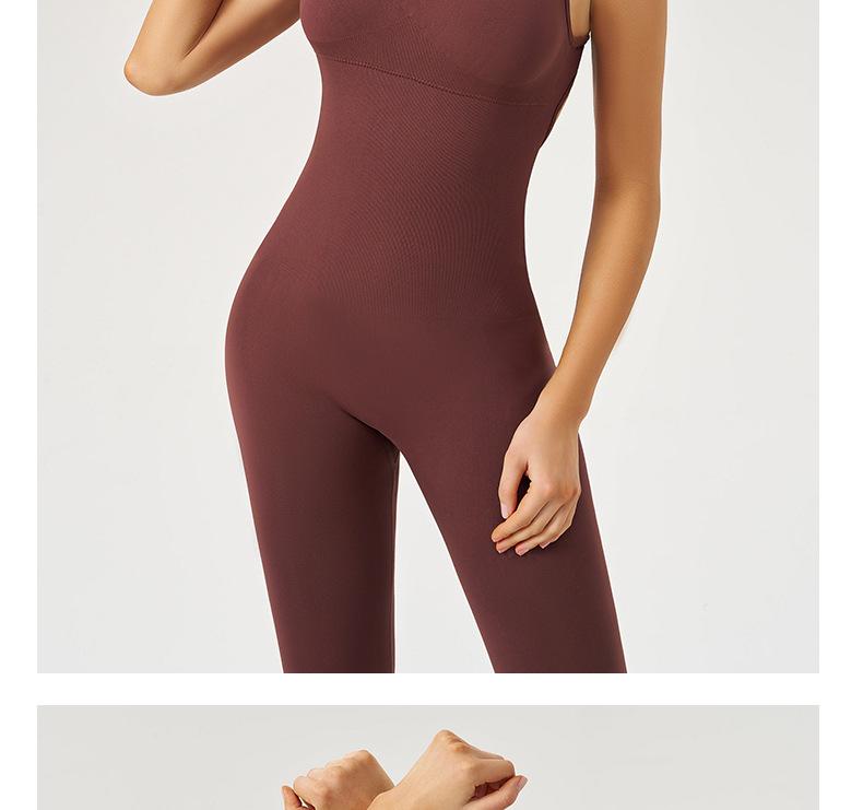 Women's Breathable High-Elastic One-Piece Yoga Jumpsuit for Outdoor and Fitness Activities
